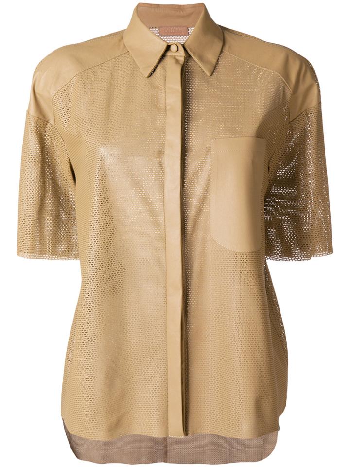 Drome Shortsleeved Shirt - Brown