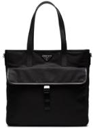 Prada Two Pocket Tote Bag - Black