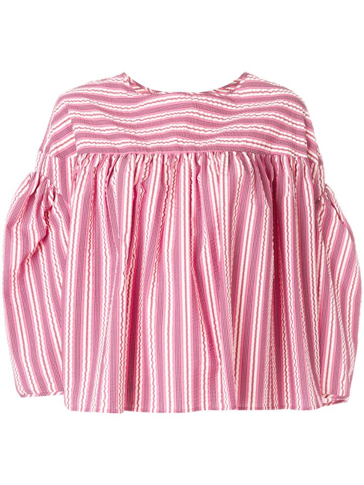 Henrik Vibskov Bon Bon Striped Shirt - Pink & Purple