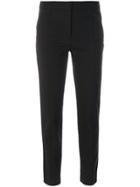 Dolce & Gabbana Contrast Piped Cropped Trousers - Black