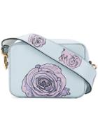Demanumea Floral Print Satchel Bag - Blue
