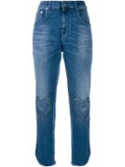 Christopher Kane Cut-out Heart Jeans, Women's, Size: 26, Blue, Cotton/polypropylene/polyurethane