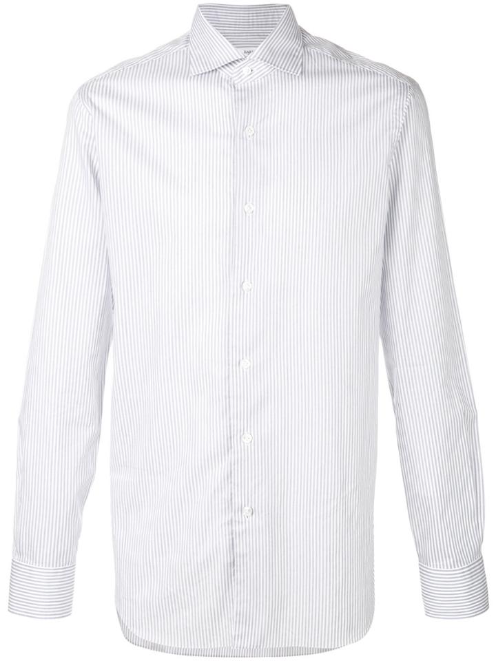 Barba Striped Shirt - Grey