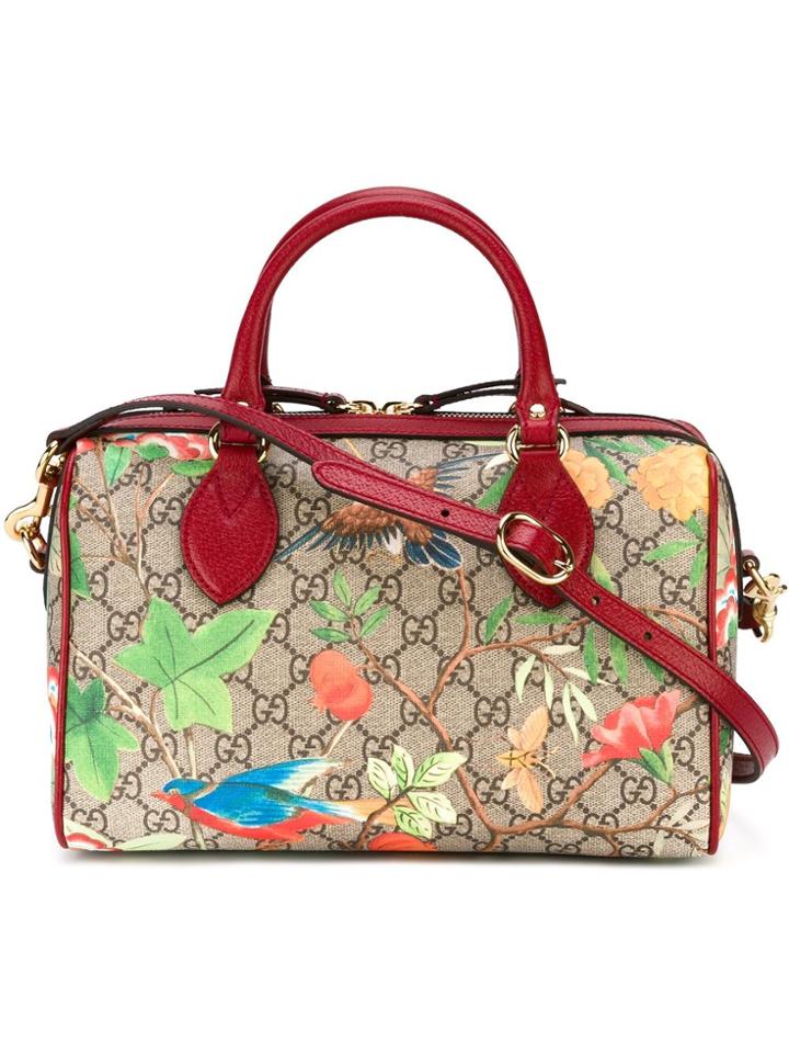 Gucci 'tian Gg Supreme Boston' Tote - Multicolour