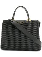 Emporio Armani Quilted Shopper Tote Bag - Black