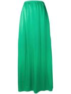Rochas Long Flared Skirt - Green