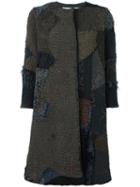By Walid Patch Work Coat, Women's, Size: Small, Green, Silk/cotton