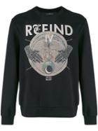 John Richmond - Refind Print Sweatshirt - Men - Cotton/polyester - M, Black, Cotton/polyester