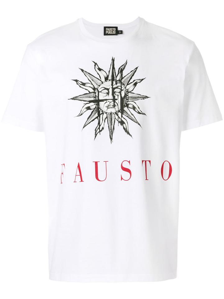 Fausto Puglisi Sun Print Logo T-shirt - White