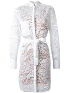 Ginger & Smart 'orbital' Dress, Women's, Size: 8, White, Nylon/polyester