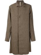 A Diciannoveventitre Single-breasted Coat, Men's, Size: 50, Brown, Wool