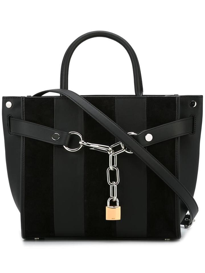 Alexander Wang 'attica' Striped Tote, Women's, Black