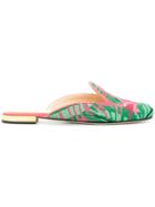 Charlotte Olympia Flamingo Flat Mules - Multicolour