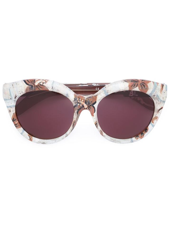 Kuboraum 'mask D3' Sunglasses, Women's, Pink/purple, Acetate