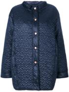 See By Chloé Quilted Sheen Coat - Blue