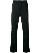 Saint Laurent Striped Tailored Trousers - Black