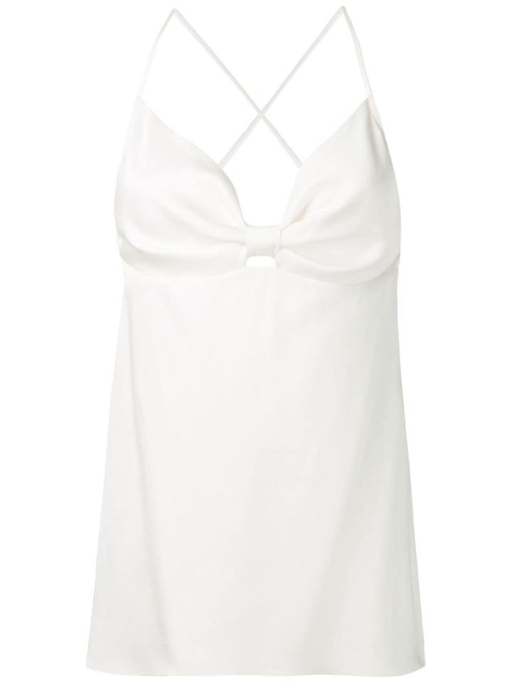 Tufi Duek Bow Shaped Neck Blouse - White