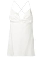 Tufi Duek Bow Shaped Neck Blouse - White