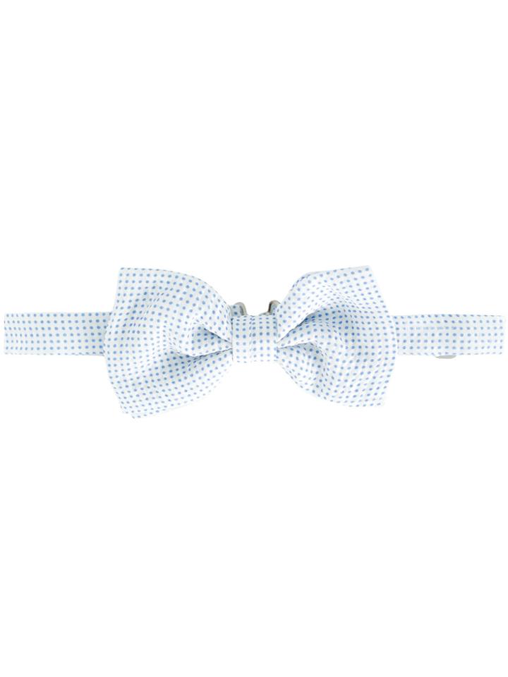 Canali Polka Dot Bow Tie - White