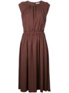 Cinched Dress - Women - Triacetate - 36, Brown, Triacetate, Estnation