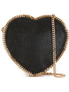 Stella Mccartney 'falabella' Heart Crossbody Bag, Women's, Black