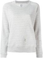Zoe Karssen - Destroyed Sweatshirt - Women - Cotton/polyester - Xs, Grey, Cotton/polyester