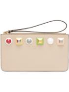 Fendi Pochette Zipped Pouch - Pink & Purple
