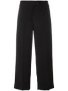 Dkny Cropped Trousers, Women's, Size: 6, Black, Polyester/triacetate