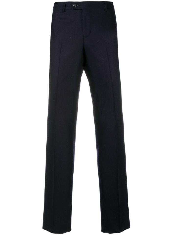 Mp Massimo Piombo Pleated Trousers - Blue