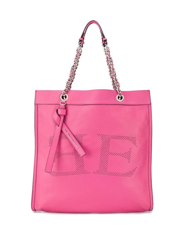 Ermanno Scervino Perforated Detail Tote - Pink