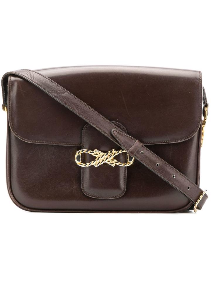 Céline Vintage Knot Shoulder Bag - Brown