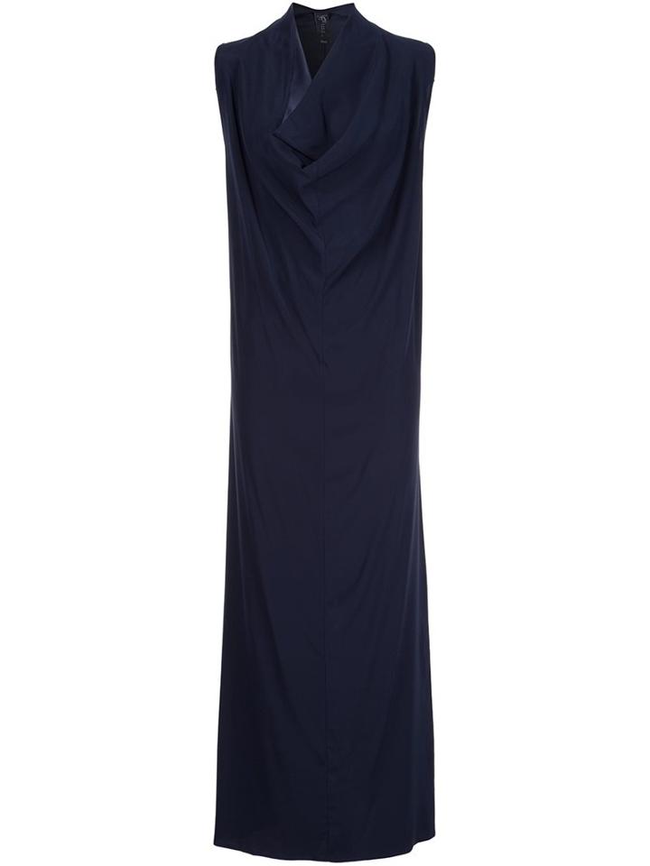 Zero + Maria Cornejo Long Joss Dress, Women's, Size: 0, Blue, Silk/spandex/elastane