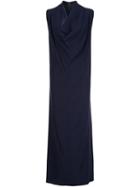Zero + Maria Cornejo Long Joss Dress, Women's, Size: 0, Blue, Silk/spandex/elastane