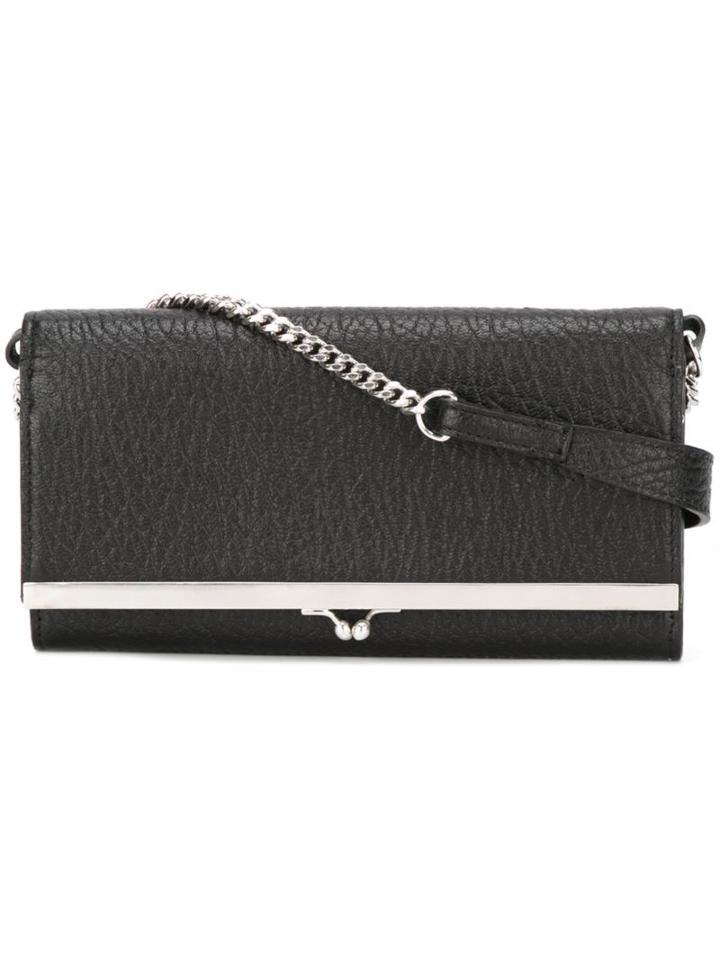 Maison Margiela Foldover Chain Cross Body Bag, Women's, Black