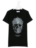 Philipp Plein Kids - Skull Print T-shirt - Kids - Cotton - 16 Yrs, Boy's, Black