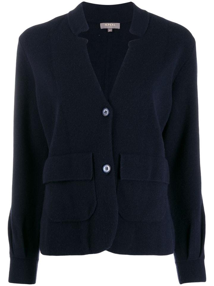 N.peal Milano Cashmere Blazer - Blue