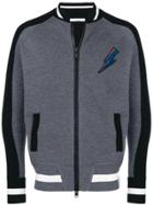 Givenchy Contrast Arm Strip Jacket - Grey