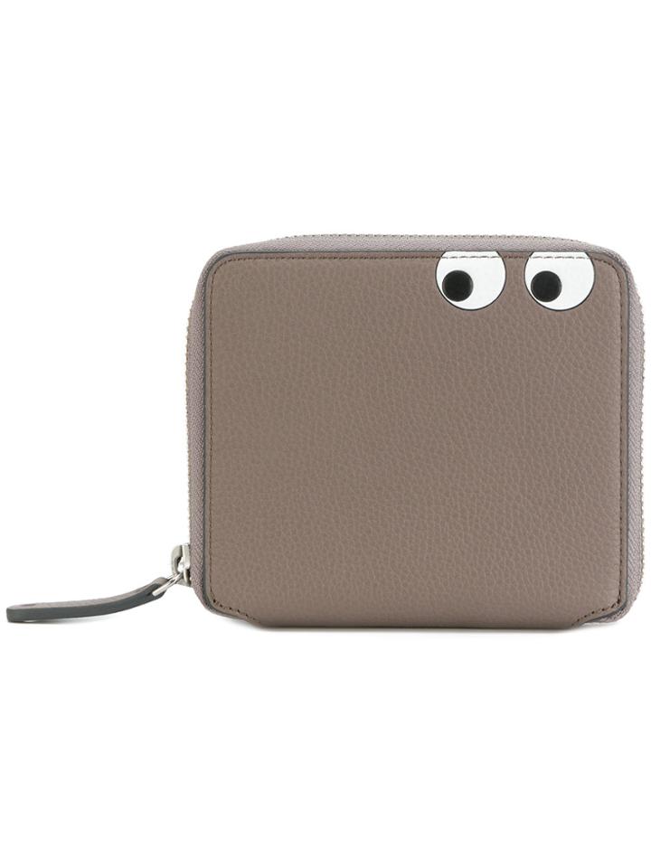Anya Hindmarch Eyes Zip-around Wallet - Grey