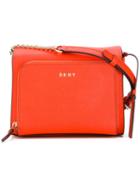 Dkny Logo Plaque Cross Body Bag, Women's, Yellow/orange, Artificial Leather