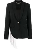 Philipp Plein Crystal Fringe Blazer - White