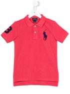 Ralph Lauren Kids - Embroidered Logo Polo Shirt - Kids - Cotton - 10 Yrs, Pink/purple