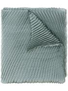 Armani Collezioni - Pleated Zigzag Scarf - Women - Polyester - One Size, Green, Polyester