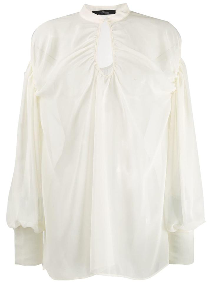 Rokh Cut-out Blouse - Neutrals