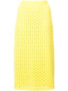 Derek Lam Midi Skirt - Yellow & Orange