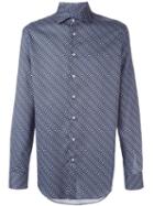 Etro Printed Shirt, Men's, Size: 44, Blue, Cotton