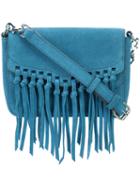 Rebecca Minkoff - Fringed Shoulder Bag - Women - Leather - One Size, Women's, Blue, Leather