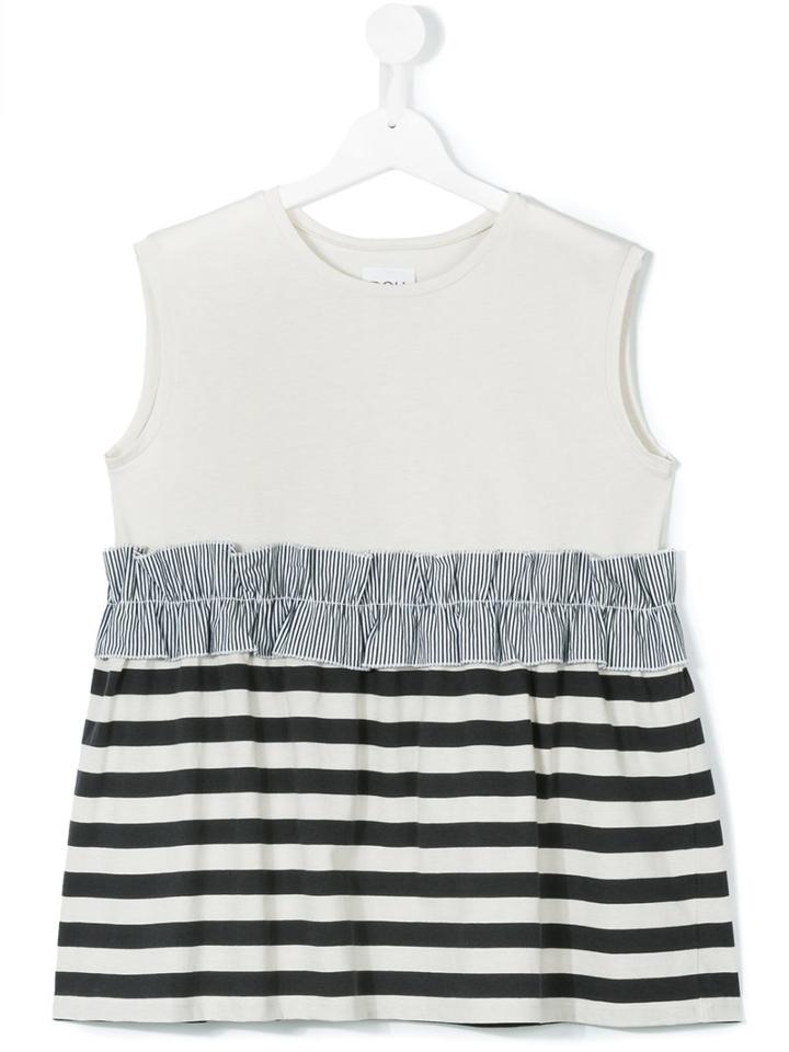 Douuod Kids - Teen Panelled Top - Kids - Cotton - 13 Yrs, Nude/neutrals