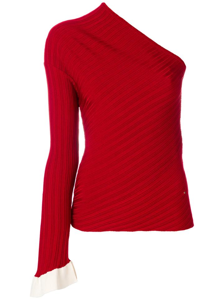 Esteban Cortazar One-sleeve Jumper - Red
