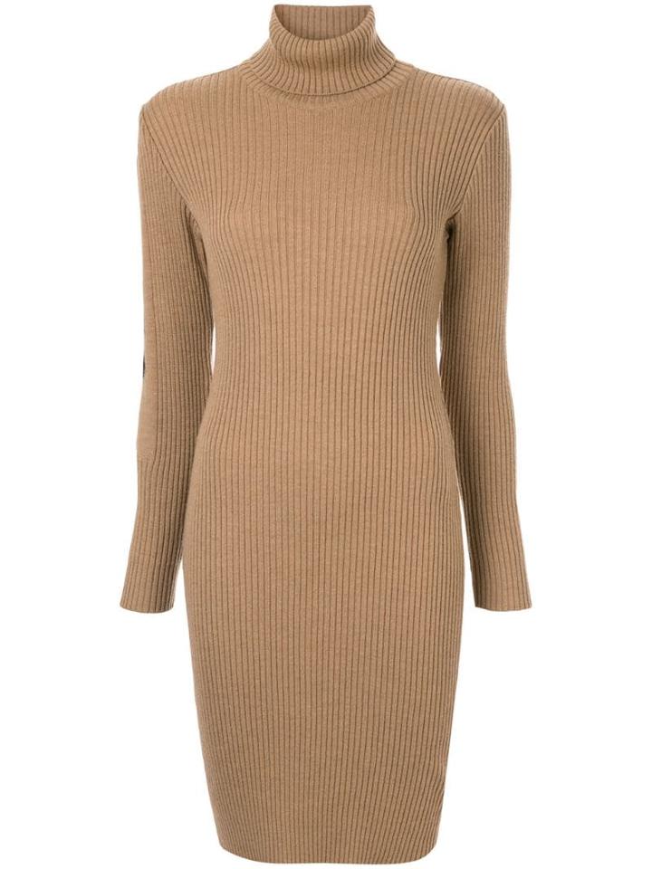 Fendi Pre-owned Long Sleeve One Piece Dress - Brown