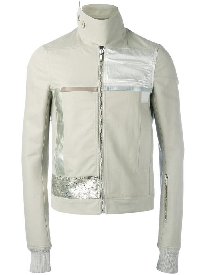 Rick Owens Panelled Jacket, Men's, Size: 52, Nude/neutrals, Cotton